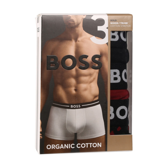 3PACK Moške boksarice BOSS večbarvne (50517836 977)