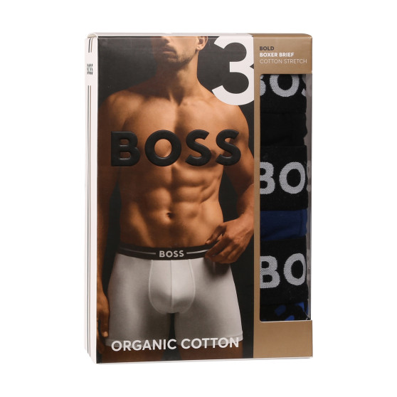 3PACK Moške boksarice BOSS večbarvne (50514998 982)