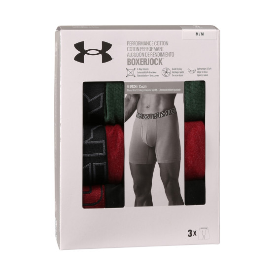 3PACK Moške boksarice Under Armour večbarvne (1383889 302)