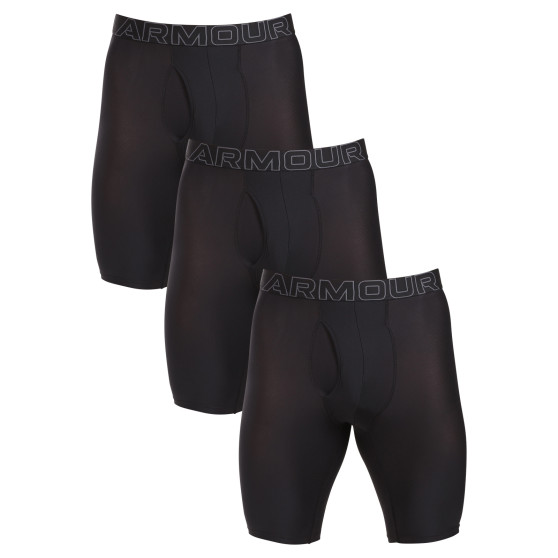 3PACK Moške boksarice Under Armour črne (1383886 001)