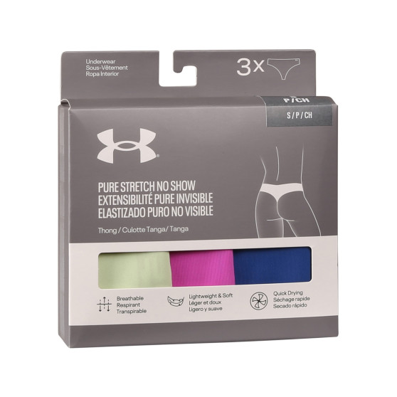 3PACK ženske tangice Under Armour večbarvne (1383893 383)