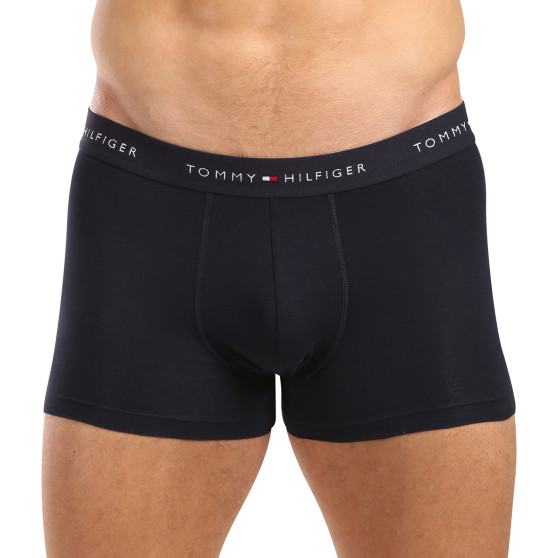 3PACK moške boksarice Tommy Hilfiger temno modre (UM0UM02763 0W3)