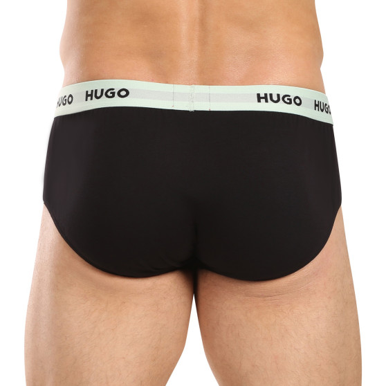 3PACK moške hlačke HUGO črna (50517879 961)