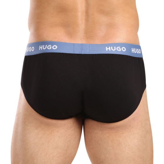 3PACK moške hlačke HUGO črna (50517879 961)