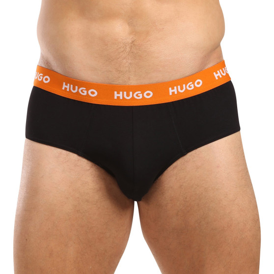 3PACK moške hlačke HUGO črna (50517879 961)