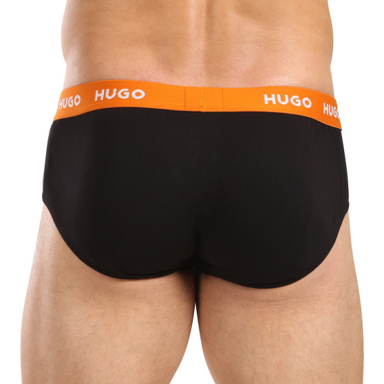 3PACK moške hlačke HUGO črna (50517879 961)