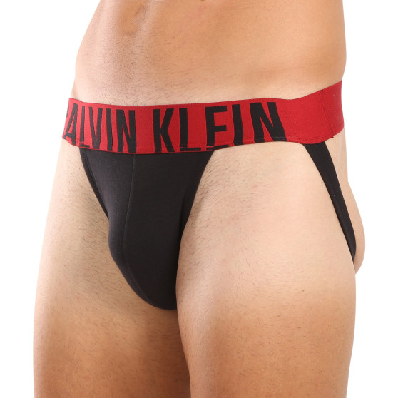 3PACK moške jockstrapi Calvin Klein črne (NB3054A-I20)