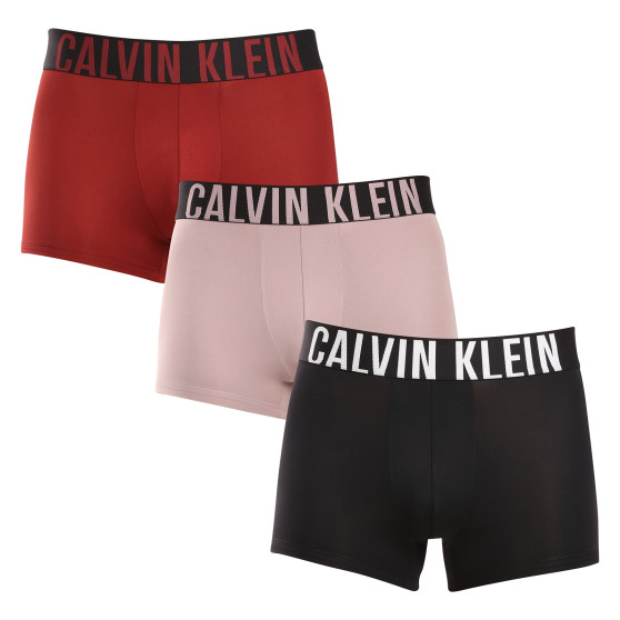 3PACK Moške boksarice Calvin Klein večbarvne (NB3130A-N2M)