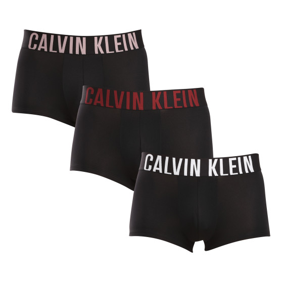 3PACK Moške boksarice Calvin Klein črne (NB3611A-Q1S)