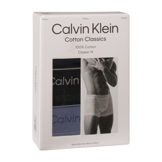 3PACK Moške boksarice Calvin Klein večbarvne (NB4002A-PRM)