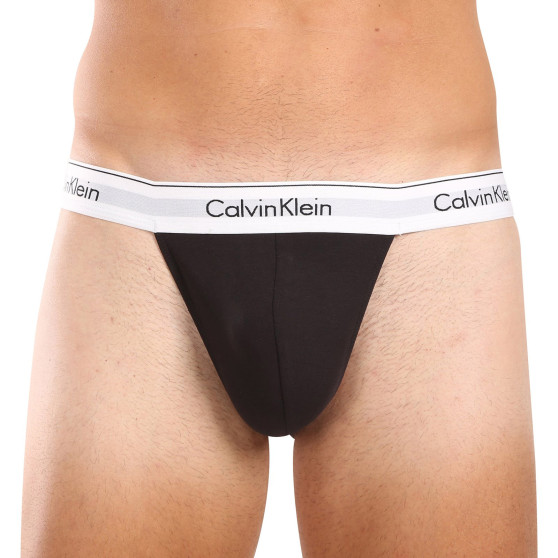 3PACK moške tangice Calvin Klein črna (NB3226A-001)