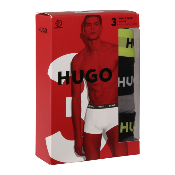 3PACK Moške boksarice HUGO večbarvne (50517878 986)