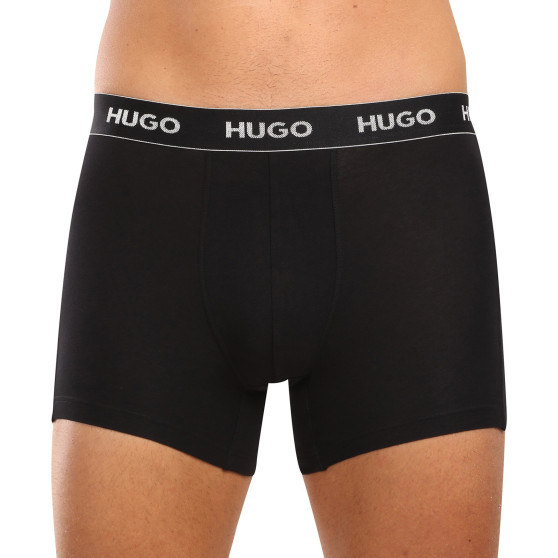 3PACK Moške boksarice HUGO črne (50517886 991)