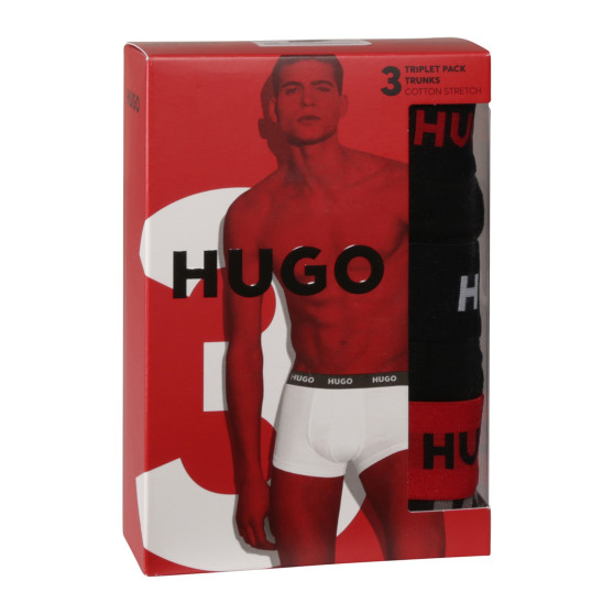 3PACK Moške boksarice HUGO večbarvne (50517894 980)