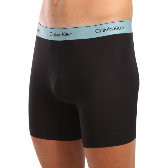 3PACK Moške boksarice Calvin Klein črne (NB3964A-U2Y)