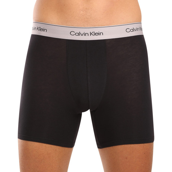 3PACK Moške boksarice Calvin Klein črne (NB3964A-U2Y)