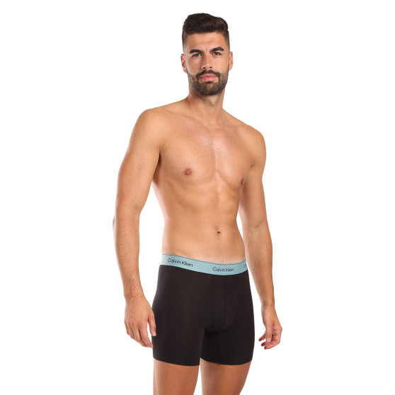 3PACK Moške boksarice Calvin Klein črne (NB3964A-U2Y)