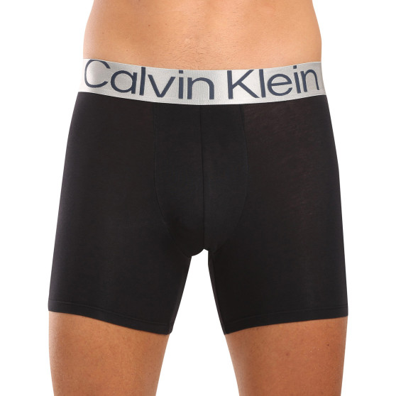 3PACK Moške boksarice Calvin Klein črne (NB3131A-PZE)