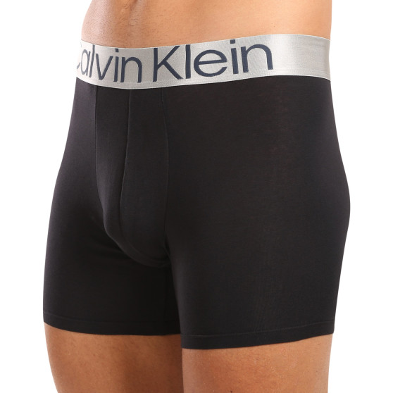 3PACK Moške boksarice Calvin Klein črne (NB3131A-PZE)