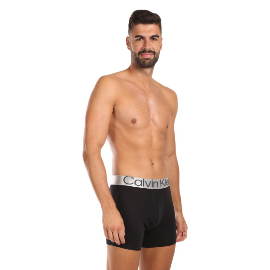 3PACK Moške boksarice Calvin Klein črne (NB3131A-PZE)