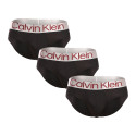 3PACK moške hlačke Calvin Klein črna (NB3073A-Q09)