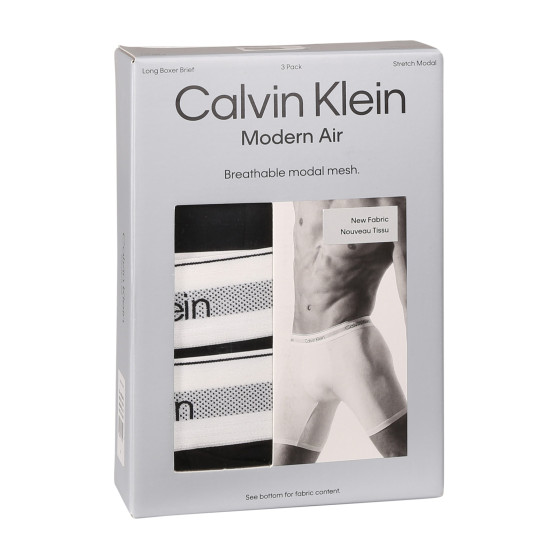 3PACK Moške boksarice Calvin Klein črne (NB3955A-UB1)