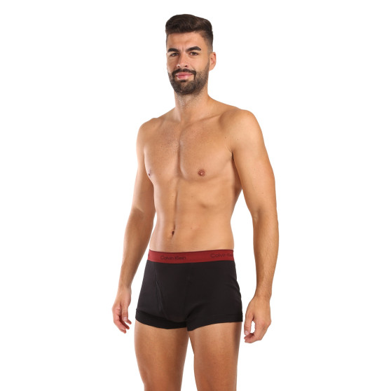 3PACK Moške boksarice Calvin Klein črne (NB4002A-PRU)