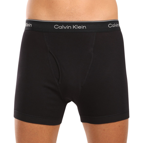 3PACK Moške boksarice Calvin Klein črne (NB4003A-001)