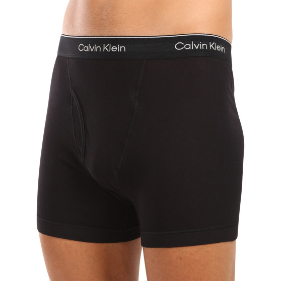 3PACK Moške boksarice Calvin Klein črne (NB4003A-001)