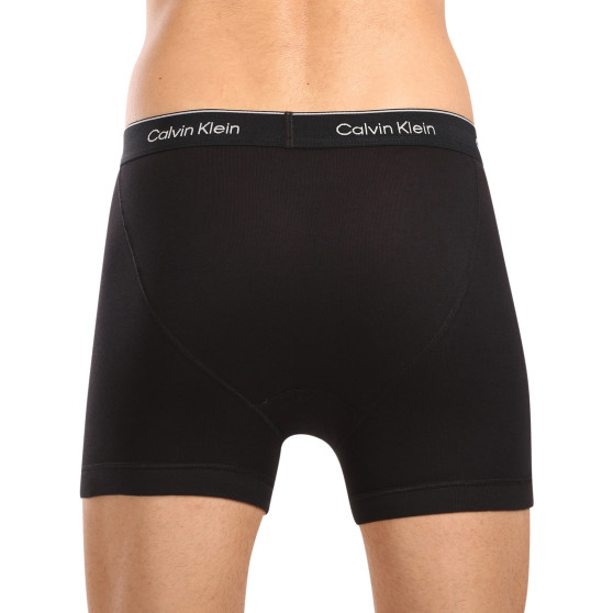 3PACK Moške boksarice Calvin Klein črne (NB4003A-001)