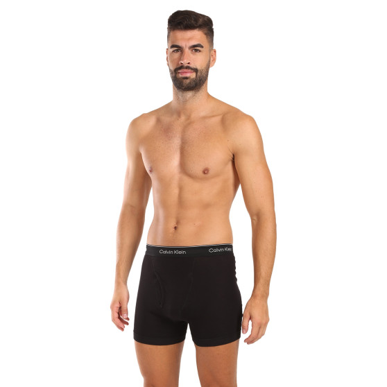 3PACK Moške boksarice Calvin Klein črne (NB4003A-001)