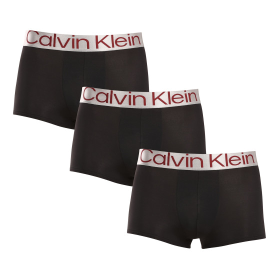 3PACK Moške boksarice Calvin Klein črne (NB3074A-Q09)