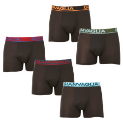 5PACK Moške boksarice Gianvaglia črne (GVG-5010)